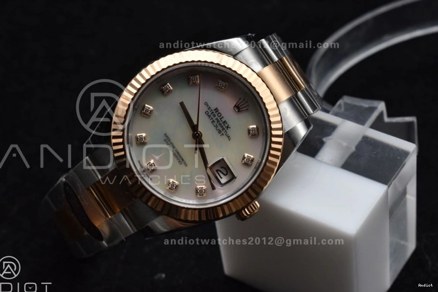 Edition Bracelet VR3235 126331 Diamonds Steel White DateJust 904L Best 41 on Jubilee MOP 1:1 Dial RG Clean 1121